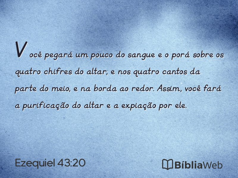 Ezequiel 43:20 em imagem para compartilhar