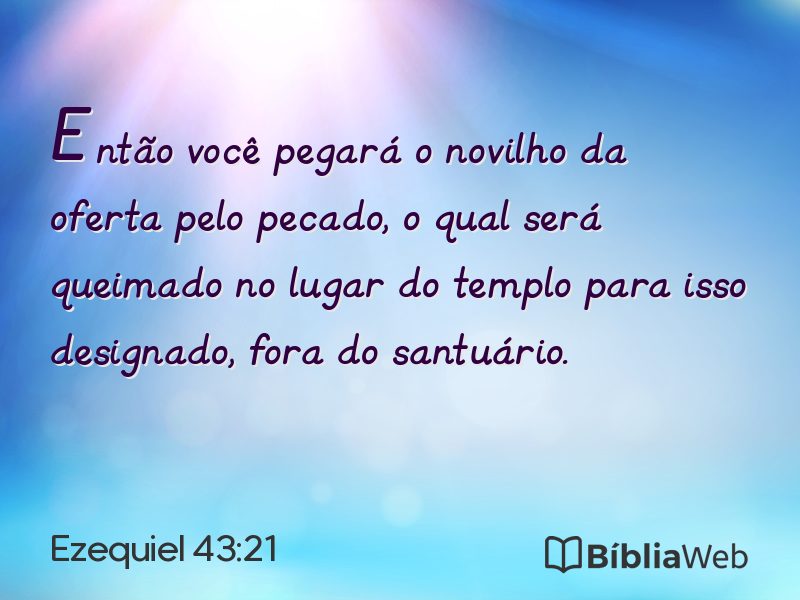 Ezequiel 43:21 em imagem para compartilhar