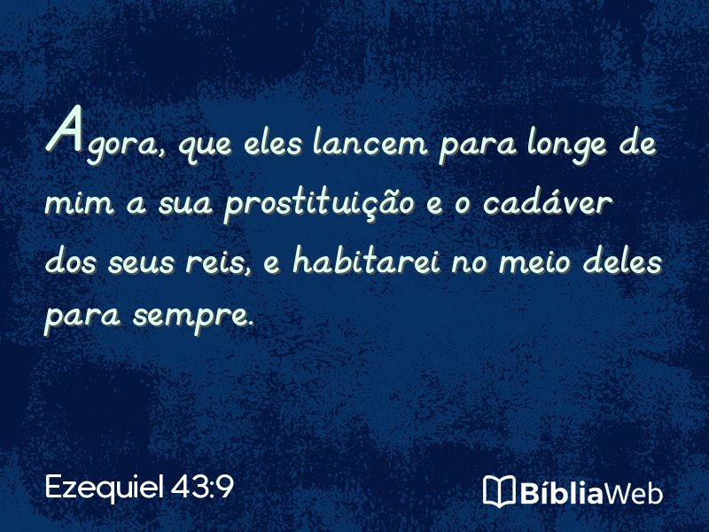 Ezequiel 43:9 em imagem para compartilhar