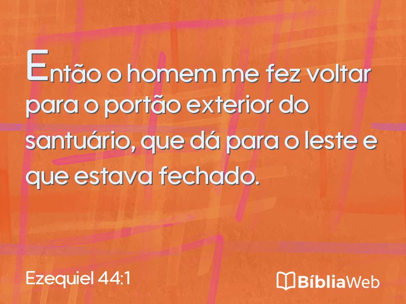 Ezequiel 44:1 em imagem para compartilhar
