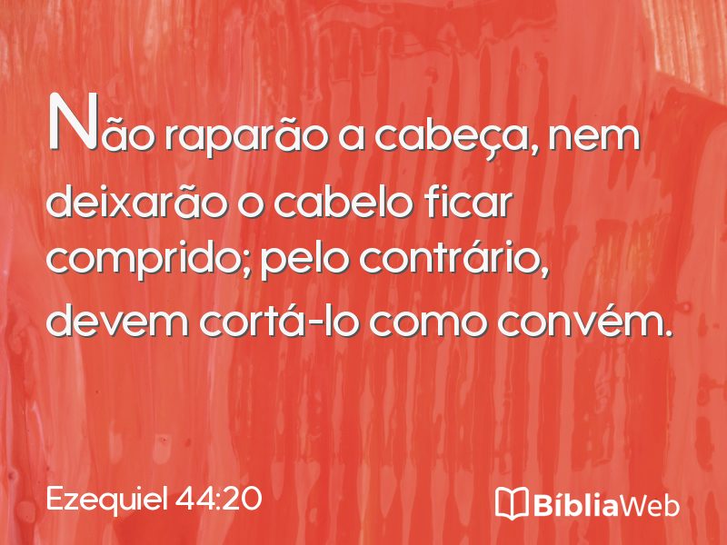 Ezequiel 44:20 em imagem para compartilhar