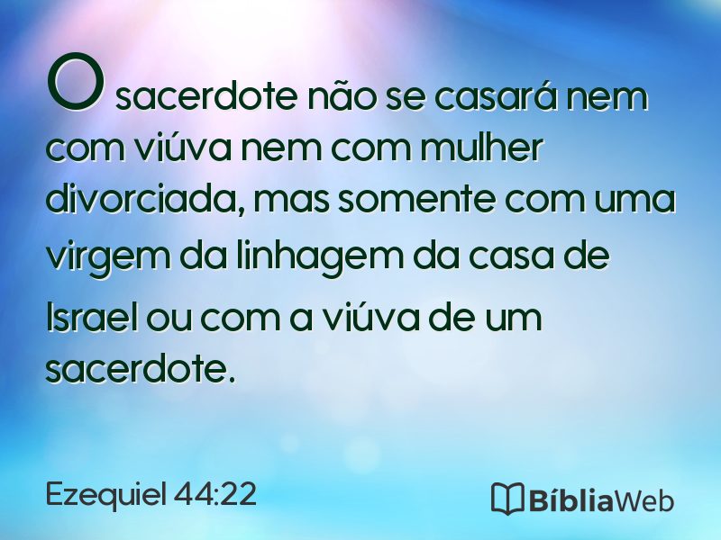 Ezequiel 44:22 em imagem para compartilhar