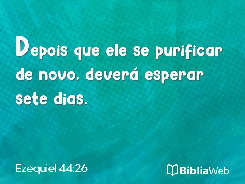 Ezequiel 44:26 em imagem para compartilhar