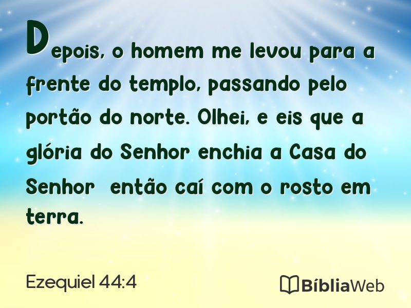 Ezequiel 44:4 em imagem para compartilhar