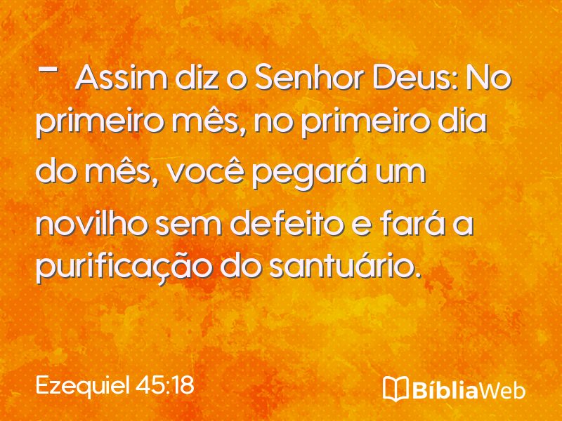 Ezequiel 45:18 em imagem para compartilhar