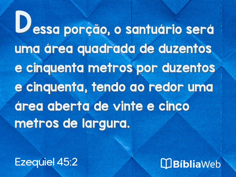 Ezequiel 45:2 em imagem para compartilhar