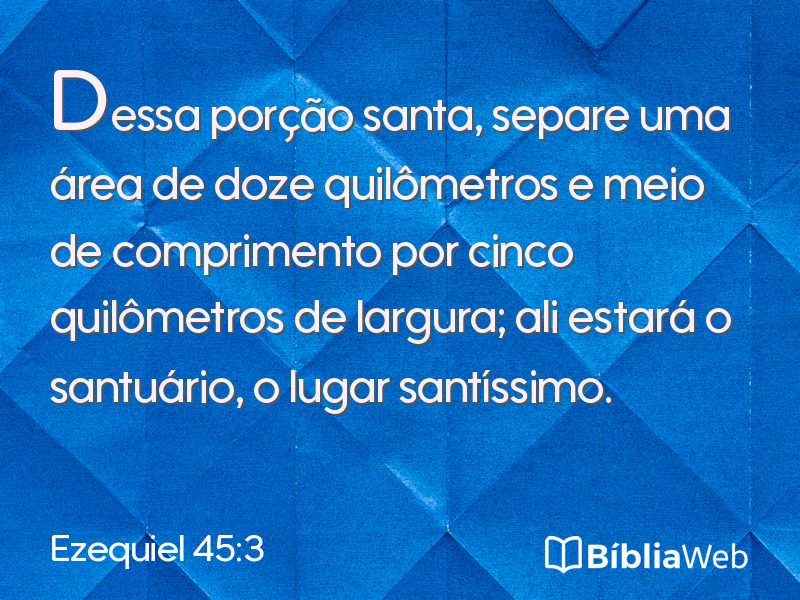 Ezequiel 45:3 em imagem para compartilhar