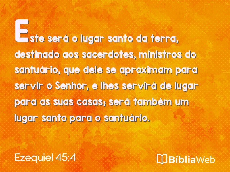 Ezequiel 45:4 em imagem para compartilhar