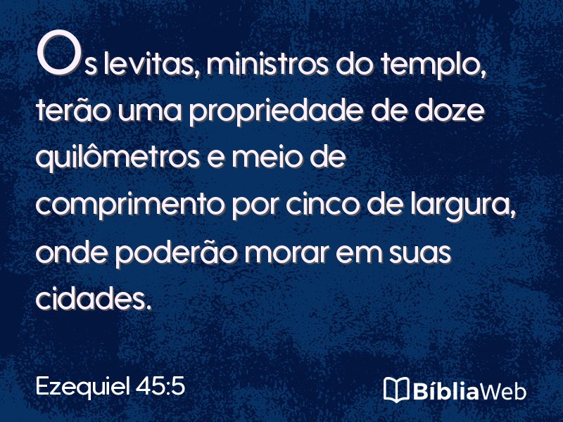 Ezequiel 45:5 em imagem para compartilhar