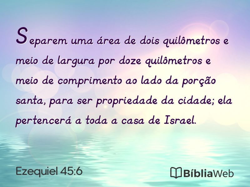 Ezequiel 45:6 em imagem para compartilhar