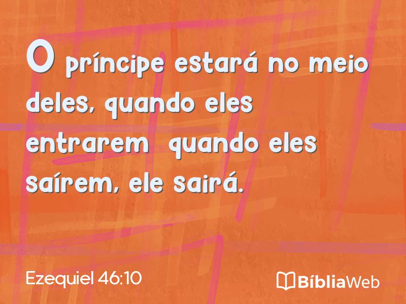 Ezequiel 46:10 em imagem para compartilhar