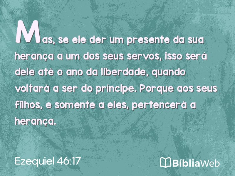 Ezequiel 46:17 em imagem para compartilhar