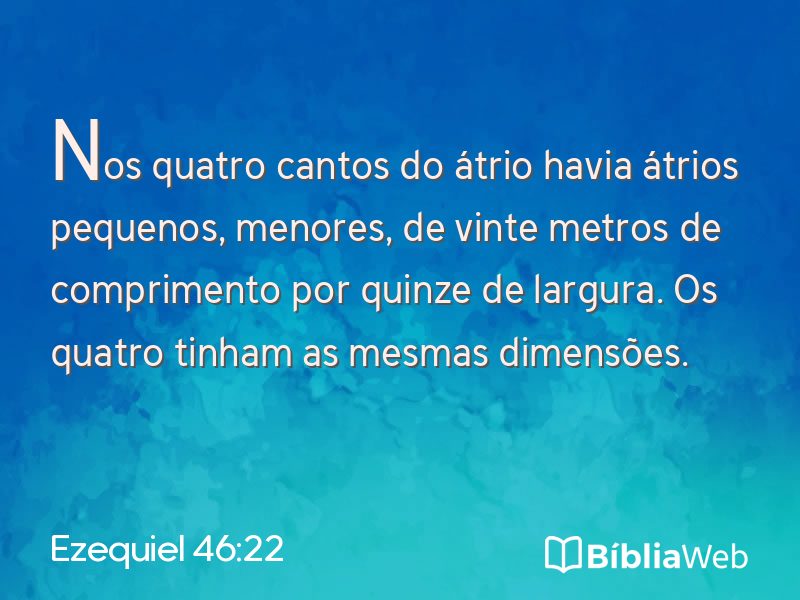 Ezequiel 46:22 em imagem para compartilhar