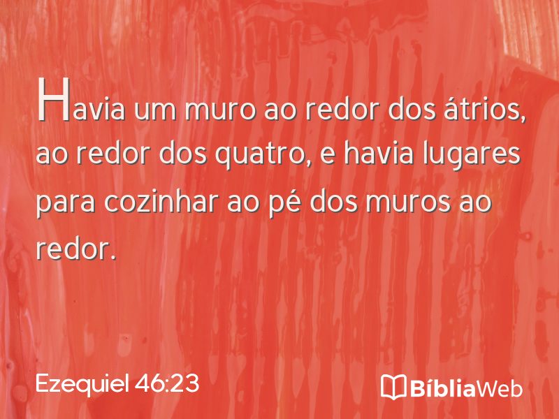 Ezequiel 46:23 em imagem para compartilhar