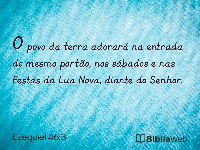 Ezequiel 46:3 em imagem para compartilhar
