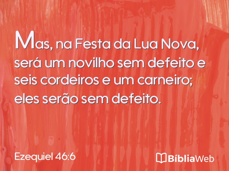 Ezequiel 46:6 em imagem para compartilhar