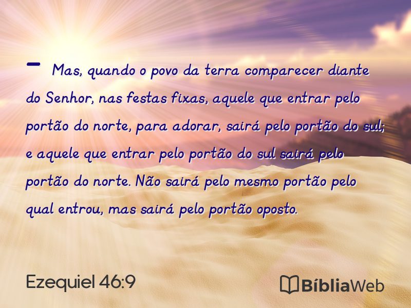 Ezequiel 46:9 em imagem para compartilhar