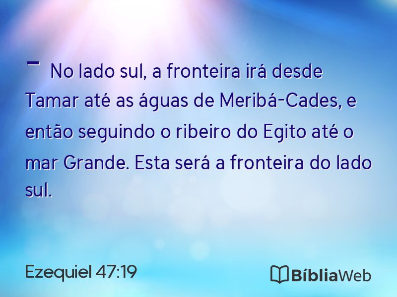 Ezequiel 47:19 em imagem para compartilhar