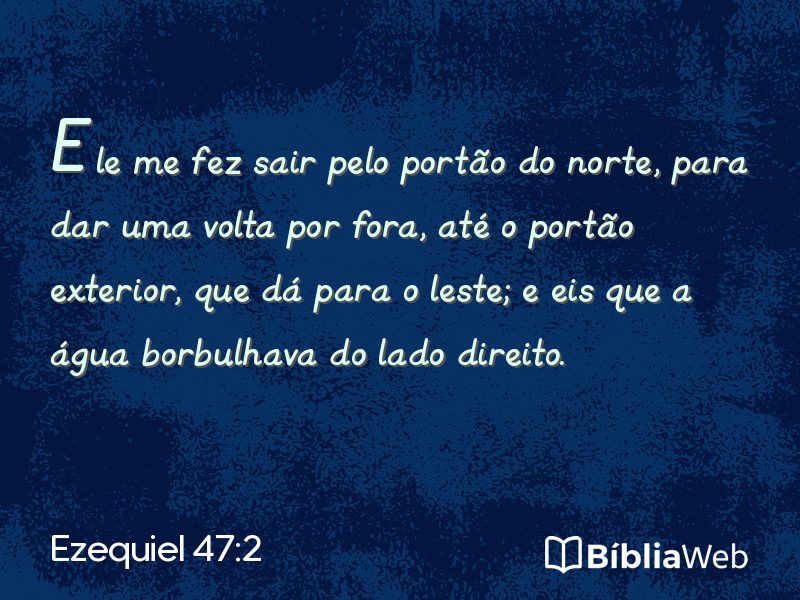 Ezequiel 47:2 em imagem para compartilhar