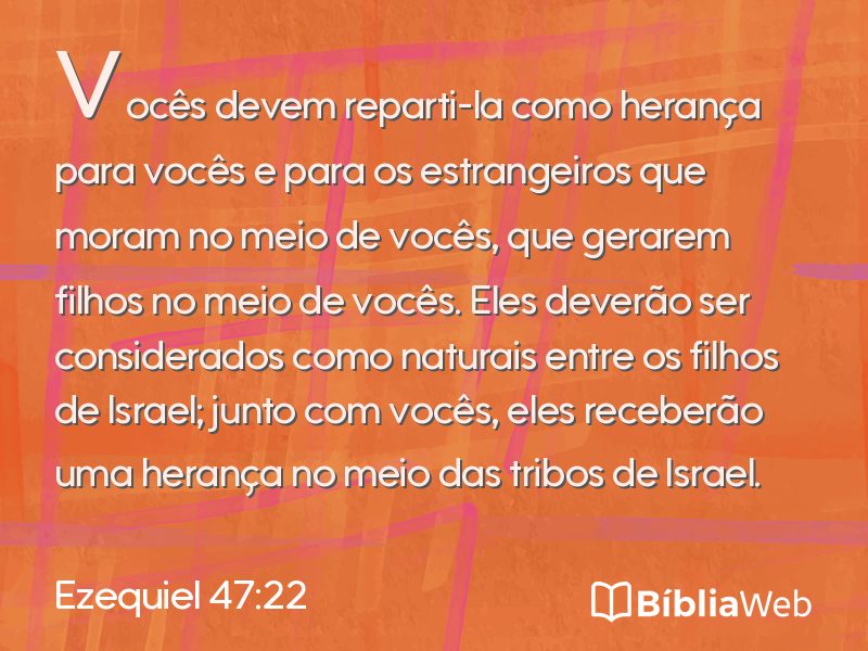 Ezequiel 47:22 em imagem para compartilhar