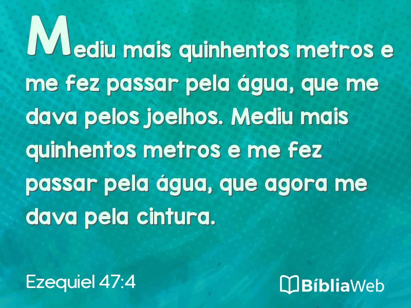 Ezequiel 47:4 em imagem para compartilhar