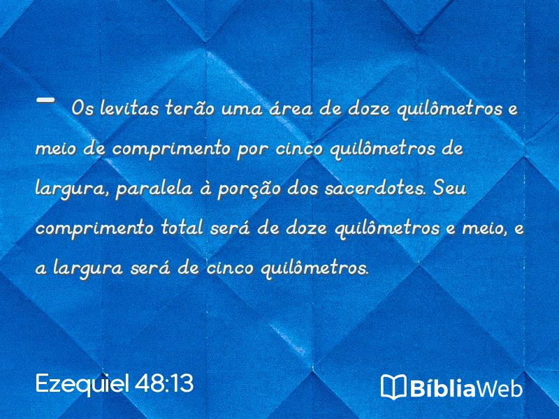Ezequiel 48:13 em imagem para compartilhar