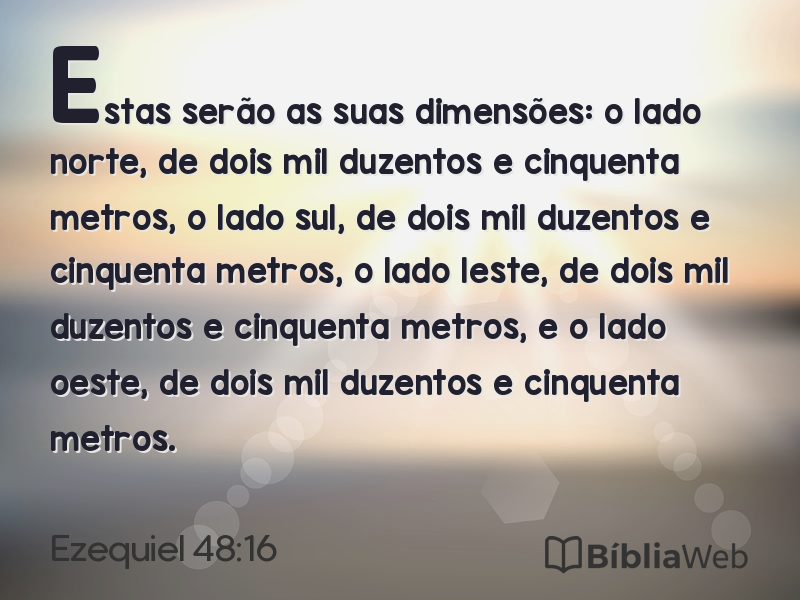 Ezequiel 48:16 em imagem para compartilhar