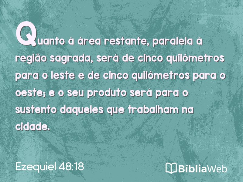 Ezequiel 48:18 em imagem para compartilhar