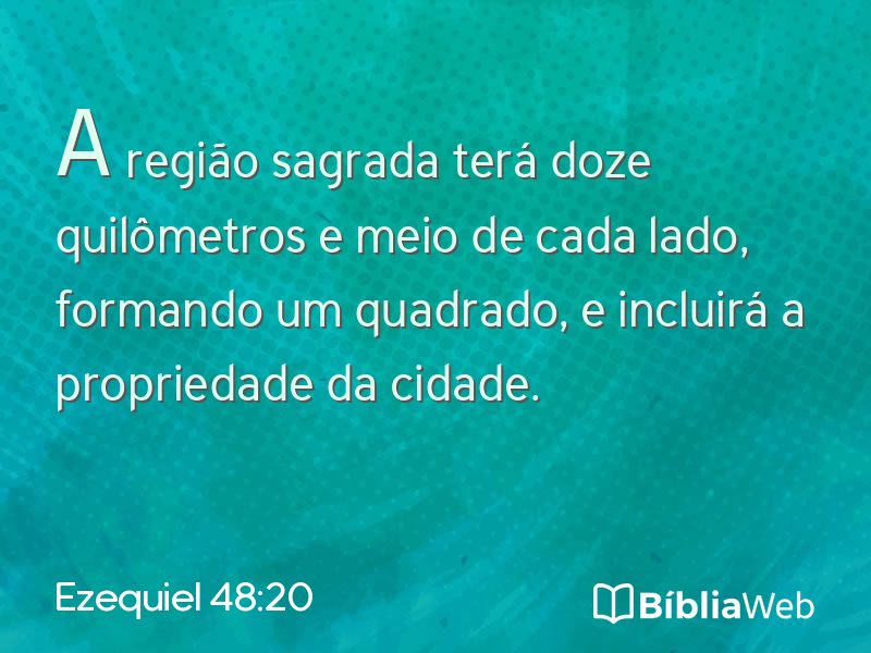 Ezequiel 48:20 em imagem para compartilhar