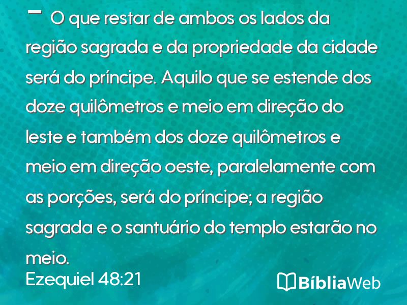 Ezequiel 48:21 em imagem para compartilhar