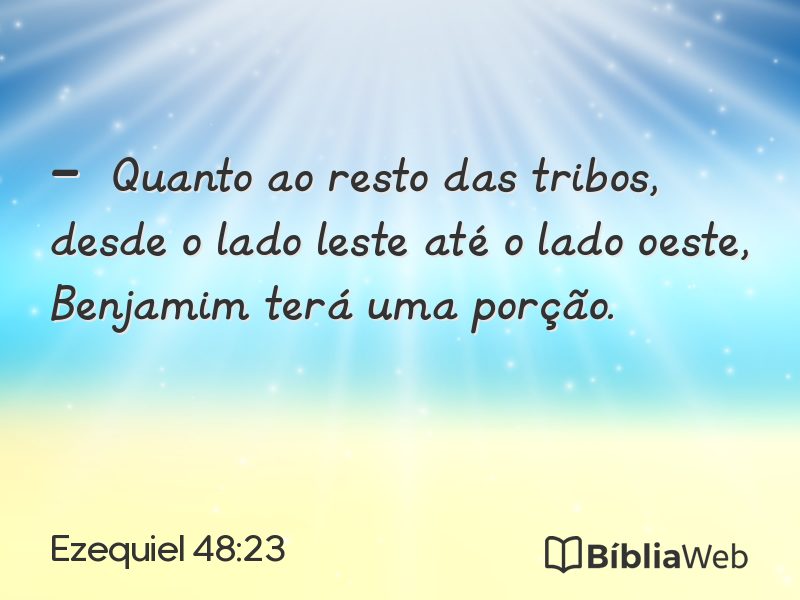 Ezequiel 48:23 em imagem para compartilhar