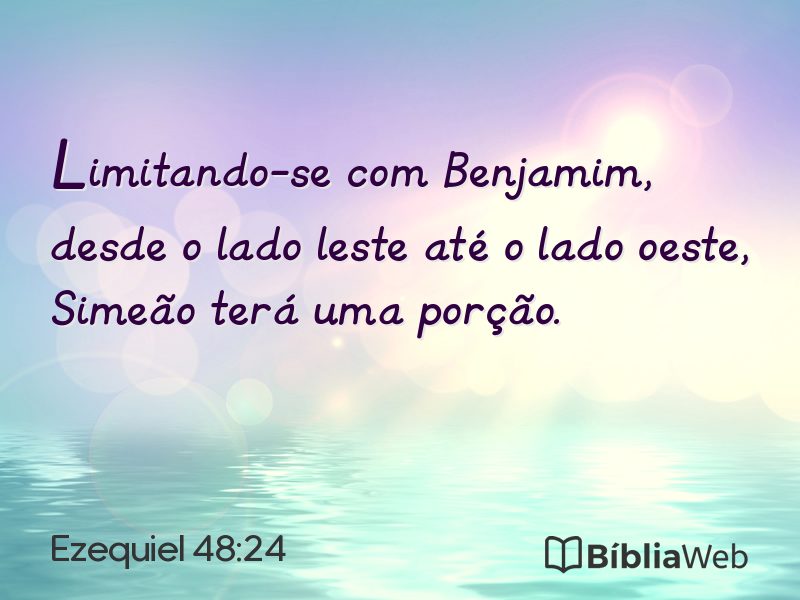 Ezequiel 48:24 em imagem para compartilhar