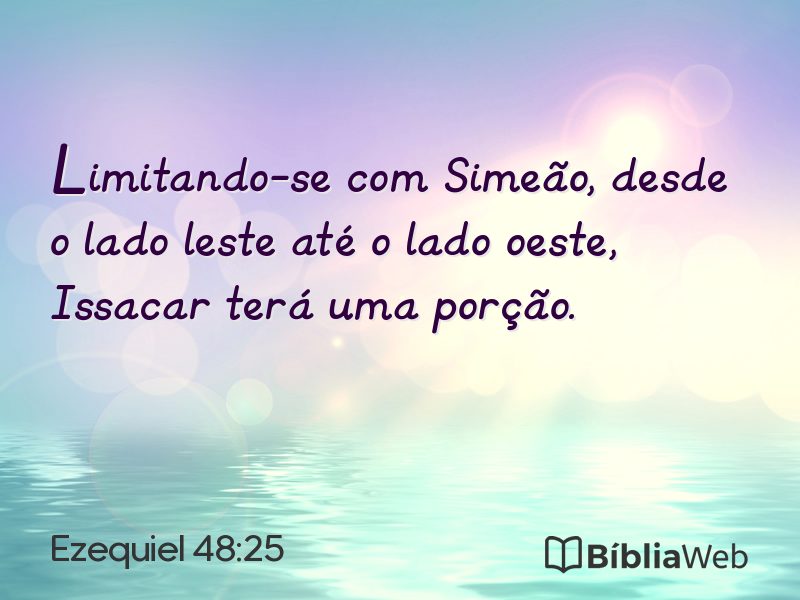 Ezequiel 48:25 em imagem para compartilhar