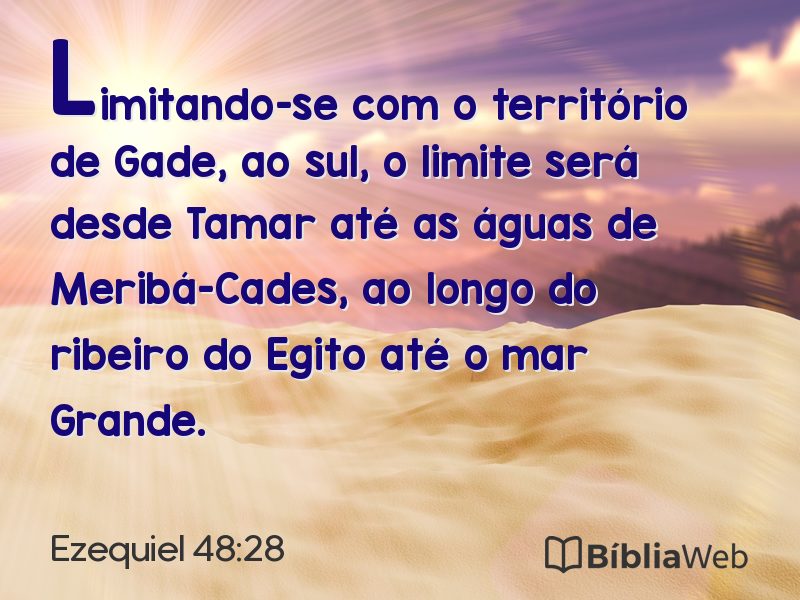 Ezequiel 48:28 em imagem para compartilhar