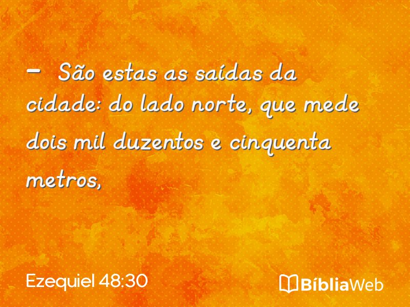 Ezequiel 48:30 em imagem para compartilhar