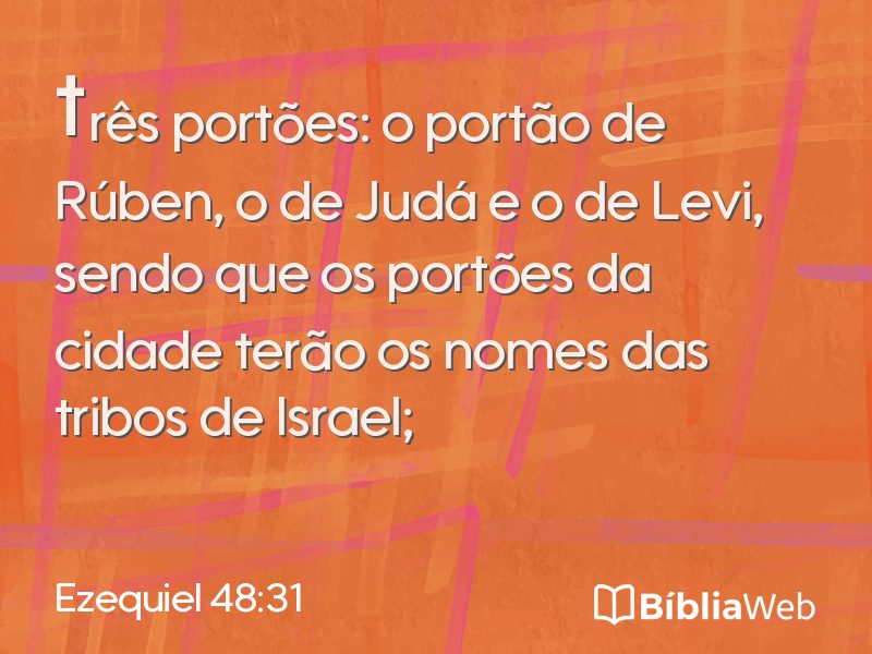 Ezequiel 48:31 em imagem para compartilhar