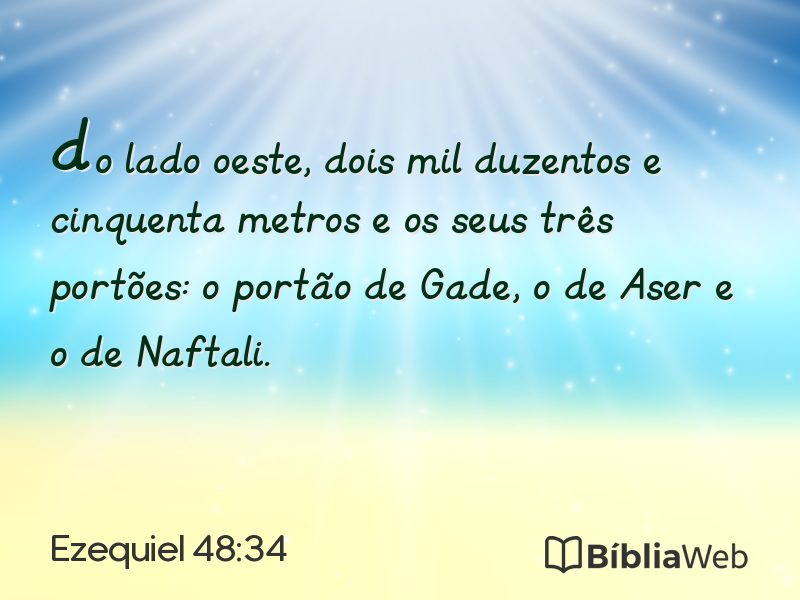 Ezequiel 48:34 em imagem para compartilhar