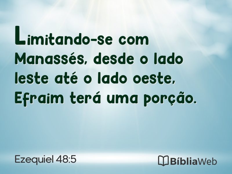 Ezequiel 48:5 em imagem para compartilhar
