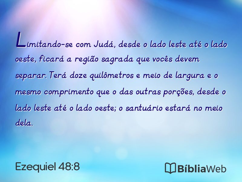 Ezequiel 48:8 em imagem para compartilhar