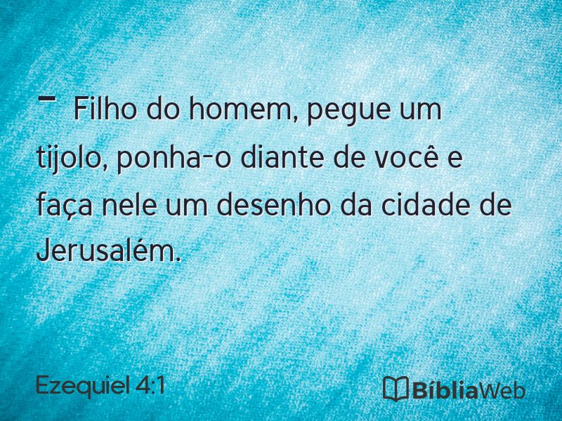Ezequiel 4:1 em imagem para compartilhar