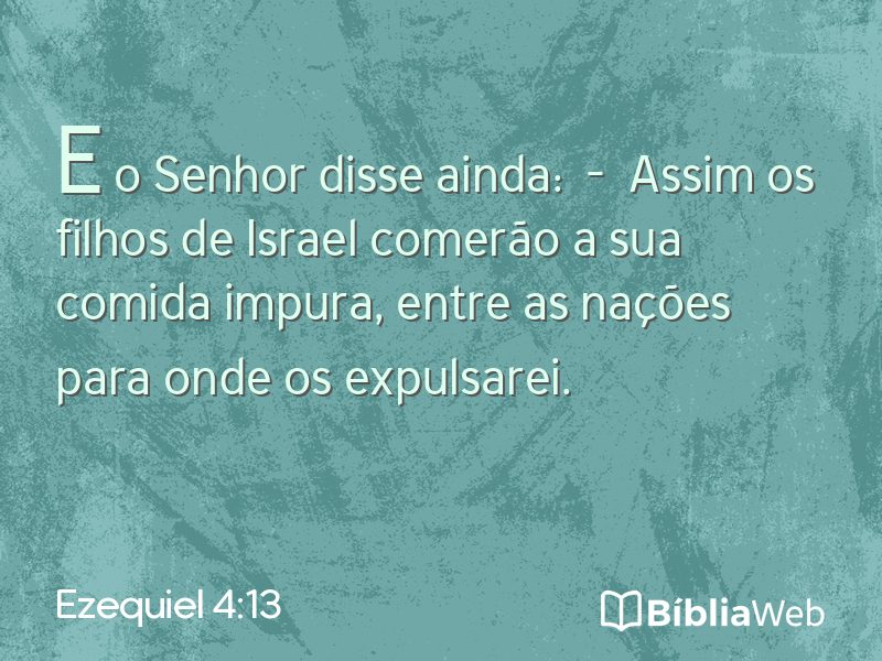 Ezequiel 4:13 em imagem para compartilhar
