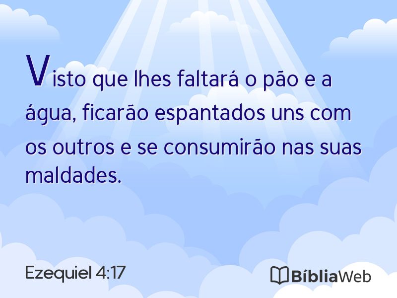 Ezequiel 4:17 em imagem para compartilhar