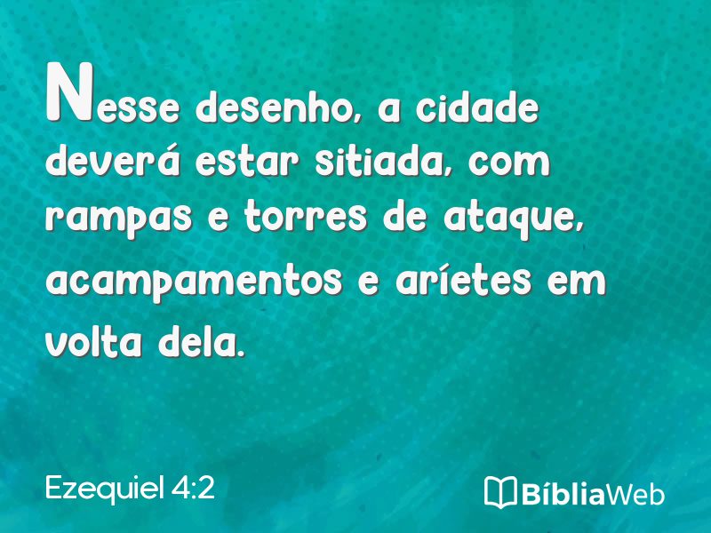 Ezequiel 4:2 em imagem para compartilhar