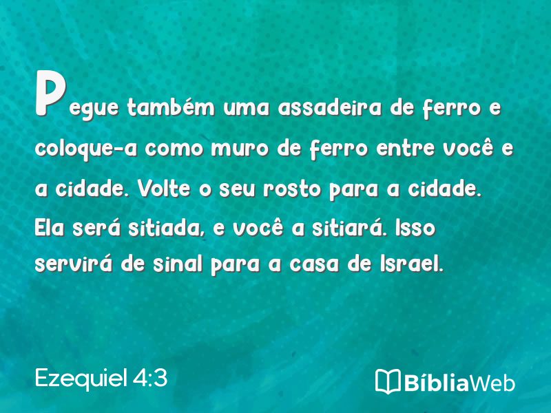 Ezequiel 4:3 em imagem para compartilhar