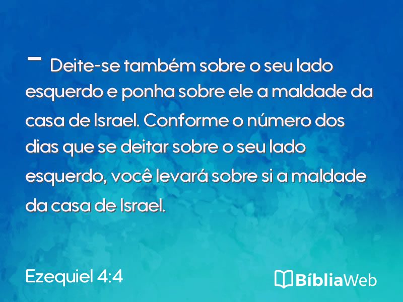 Ezequiel 4:4 em imagem para compartilhar