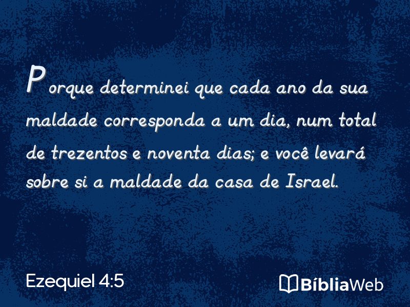 Ezequiel 4:5 em imagem para compartilhar