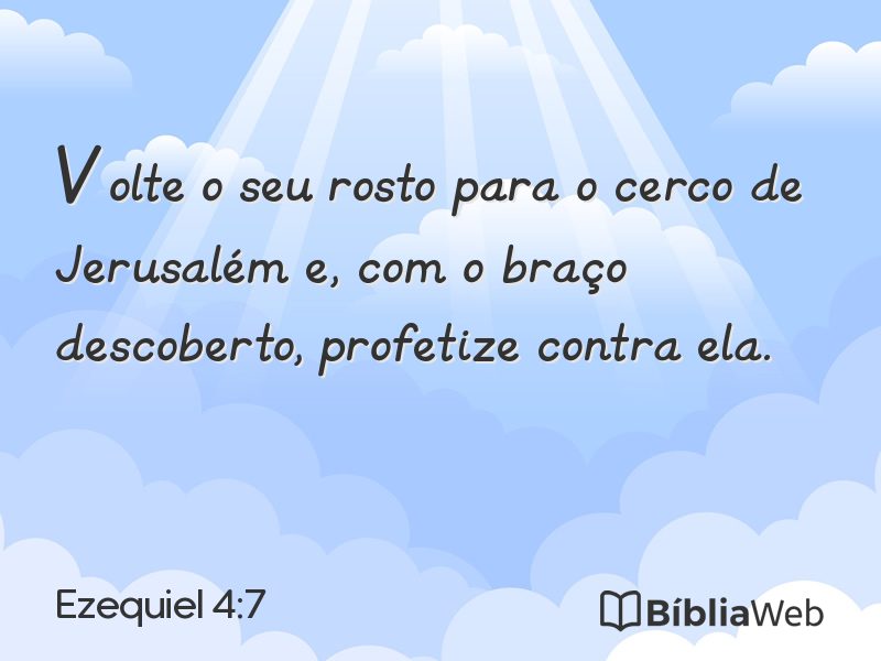 Ezequiel 4:7 em imagem para compartilhar