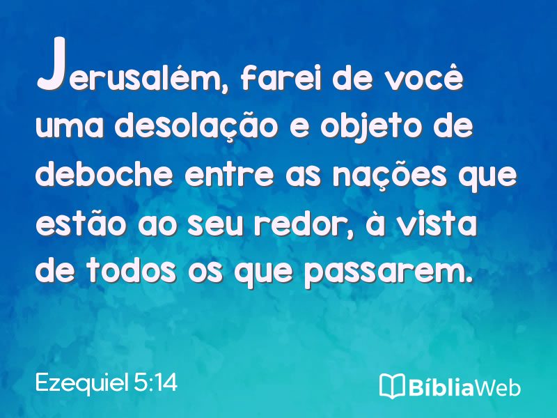 Ezequiel 5:14 em imagem para compartilhar
