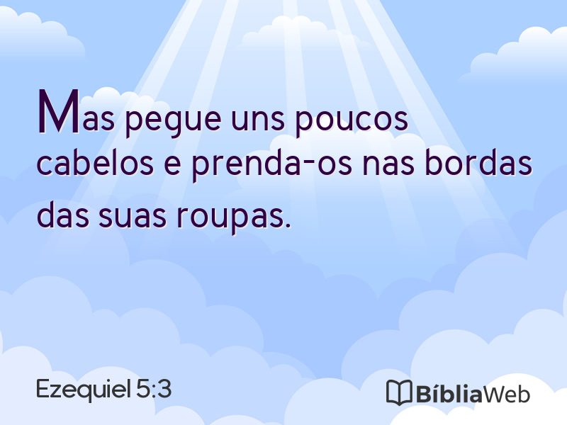 Ezequiel 5:3 em imagem para compartilhar
