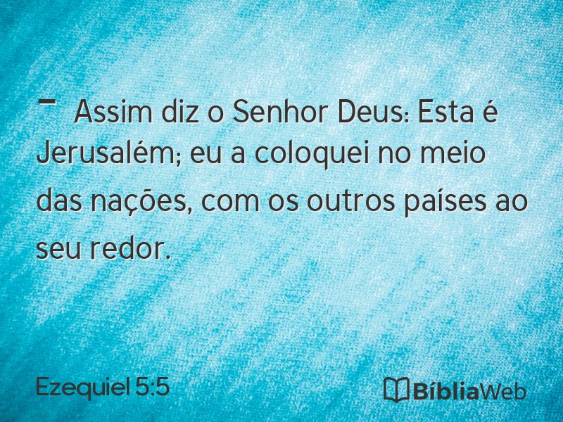 Ezequiel 5:5 em imagem para compartilhar